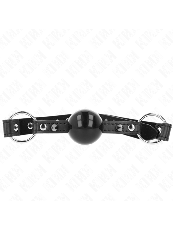 KINK - BÂILLON BALLE 4 CM AVEC POINTE RIVET ET SNAP LOCK 65 x 2 CM