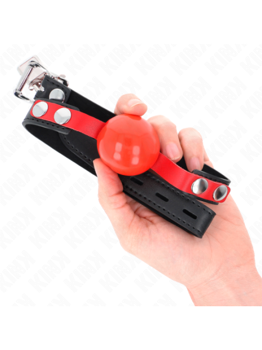 KINK - BALLE TPE SOUPLE 4 CM GAG MODÈLE 4 60 x 2 CM RÉGLABLE 37-52 CM