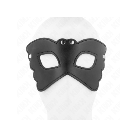 KINK - MASQUE EN CUIRETTE FORME PAPILLON 20 x 9 CM