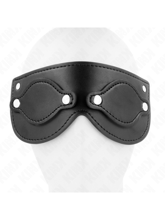 KINK - MASQUE EN CUIRETTE AVEC CACHE-YEUX DÉTACHABLES 22 x 9 CM