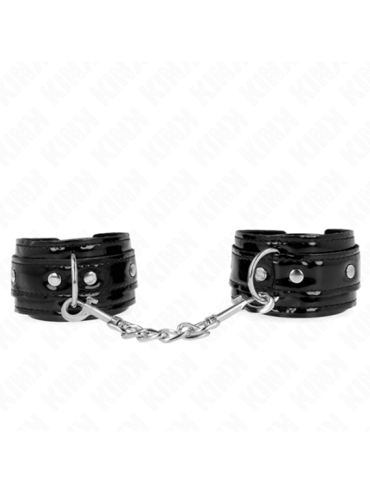 KINK - POIGNETS EN NÉOPRÈNE BRILLANT AJUSTABLES 17-24 CM X 4,5 CM