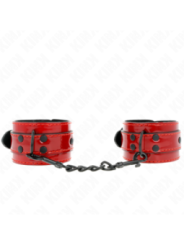 KINK - POIGNETS ROUGE FONCÉ 23 X 5 CM