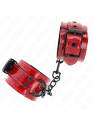 KINK - POIGNETS ROUGE FONCÉ 23 X 5 CM