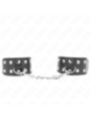 KINK - BRACELETS AVEC DOUBLE LIGNE DE CLOUS RÉGLABLES NOIR