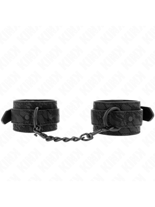 KINK - POIGNETS RECOUVERTS DE DENTELLE FONCÉE RÉGLABLE NOIR 19-26 CM