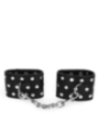KINK - APPAREILS DE RETENUE POIGNETS AVEC FERMETURE PRESSION PLEINE DE RIVETS NOIR AJUSTABLE 19-24 CM X 5,5 CM