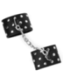 KINK - APPAREILS DE RETENUE POIGNETS AVEC FERMETURE PRESSION PLEINE DE RIVETS NOIR AJUSTABLE 19-24 CM X 5,5 CM