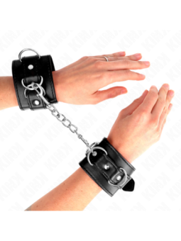 KINK - 3 APPAREILS-POIGNETS AJUSTABLES NOIR 17,5-25 CM X 6 CM