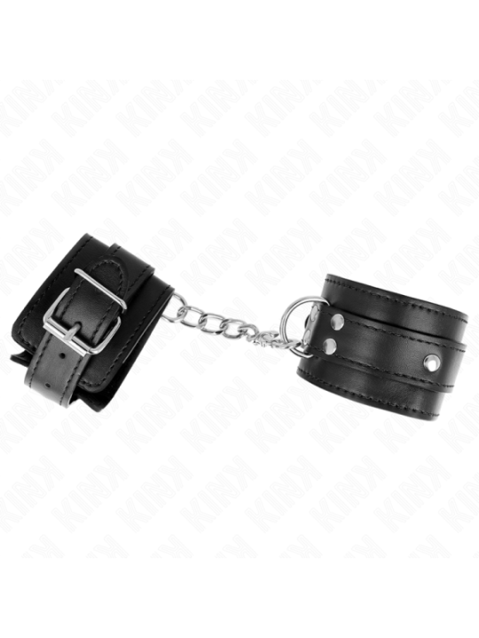 KINK - 3 APPAREILS-POIGNETS AJUSTABLES NOIR 17,5-25 CM X 6 CM