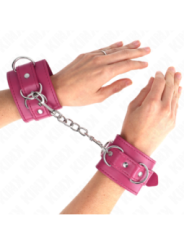 KINK - 3 APPAREILS-POIGNETS AJUSTABLES ROSE 17,5-25 CM X 6 CM