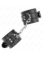 KINK - APPUI-POIGNETS NOIR AVEC CEINTURE NOIRE RÉGLABLE 17-28 CM X 6 CM
