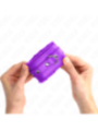 KINK - APPUI-POIGNETS DOUBLÉS DE FOURRURE PREMIUM VIOLET AVEC CEINTURE VIOLET AJUSTABLE 17-29 CM X 6 CM