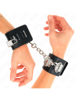 KINK - APPUI-POIGNETS MULTIPOSITIONS AVEC FERMETURE PAR CADENAS NOIR AJUSTABLE 16-23 CM X 5,5 CM
