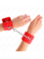 KINK - APPUI-POIGNETS AVEC FERMETURE PAR CADENAS ROUGE AJUSTABLE 16-23 CM X 5,5 CM