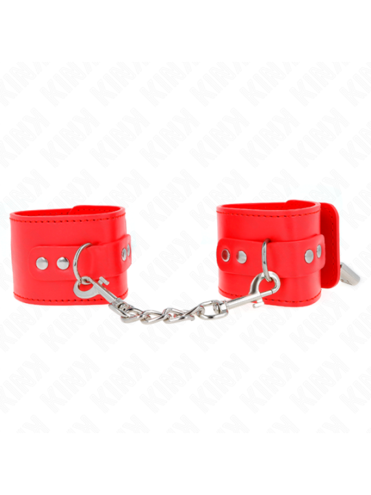 KINK - APPUI-POIGNETS AVEC FERMETURE PAR CADENAS ROUGE AJUSTABLE 16-23 CM X 5,5 CM