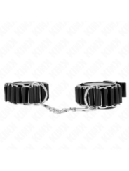 KINK - APPUI-POIGNETS FINS COMME CHARNIÈRES NOIR RÉGLABLE 16-22 CM X 3,5 CM