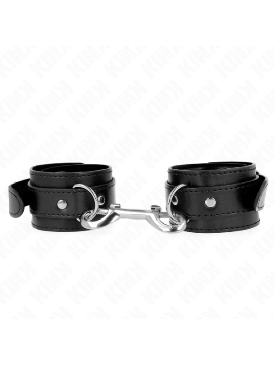 KINK - APPAREILS-POIGNETS - RANGÉE DE RIVETS SIMPLE NOIR AJUSTABLE 17-28 CM X 5 CM