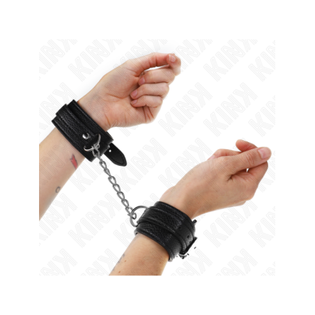 KINK - APPUI-POIGNETS MOTIF SERPENT NOIR AJUSTABLE 20-28 CM X 5,4 CM