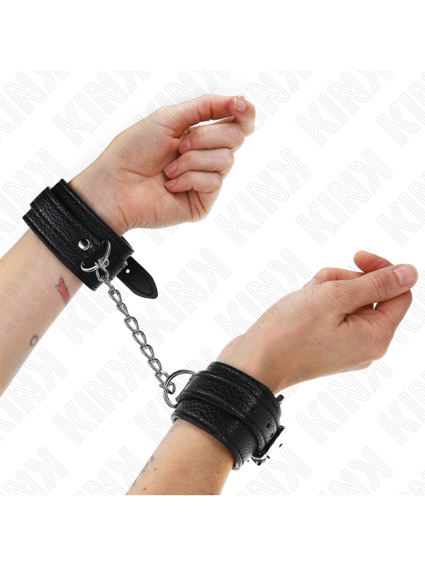 KINK - APPUI-POIGNETS MOTIF SERPENT NOIR AJUSTABLE 20-28 CM X 5,4 CM