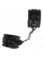 KINK - APPUI-POIGNETS MOTIF DIAMANT NOIR AJUSTABLE 17-26 CM X 5,5 CM