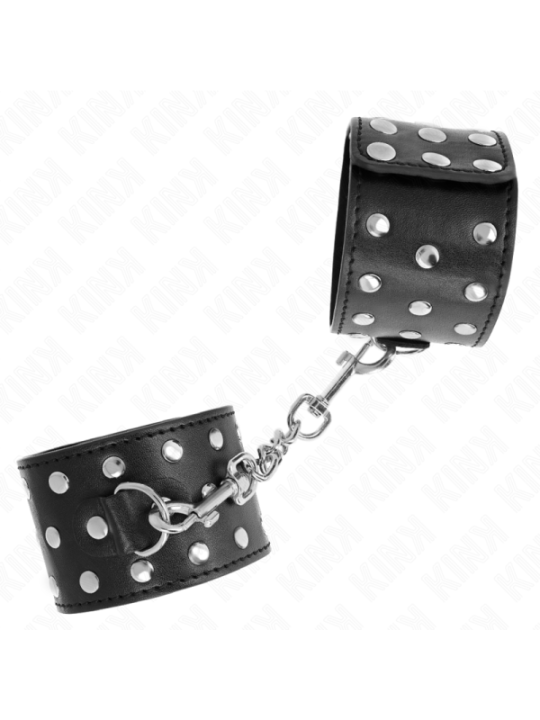 KINK - RETENUES-POIGNETS PUNK RÉGLABLES 19-24 CM X 5,5 CM