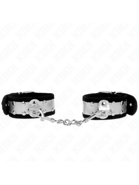 KINK - APPUI-POIGNETS FINS NOIR / ARGENT 30 X 4 CM