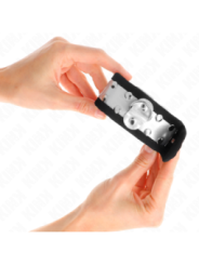 KINK - APPUI-POIGNETS FINS NOIR / ARGENT 30 X 4 CM