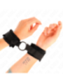KINK - MANCHETTES DÉBUTANT FOURRURE 25 CM AVEC O-RING 4 CM NOIR AJUSTABLE 15-25 CM