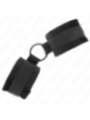 KINK - MANCHETTES DÉBUTANT FOURRURE 25 CM AVEC O-RING 4 CM NOIR AJUSTABLE 15-25 CM