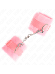 KINK - MANCHETTES DÉBUTANT EN FOURRURE ROSE 30 X 7 CM