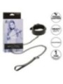 CALEXOTICS - NOCTURNAL COLLIER ET LAISSE EN CUIR RÉGLABLE NOIR