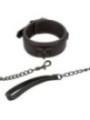 CALEXOTICS - NOCTURNAL COLLIER ET LAISSE EN CUIR RÉGLABLE NOIR