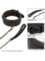 CALEXOTICS - NOCTURNAL COLLIER ET LAISSE EN CUIR RÉGLABLE NOIR