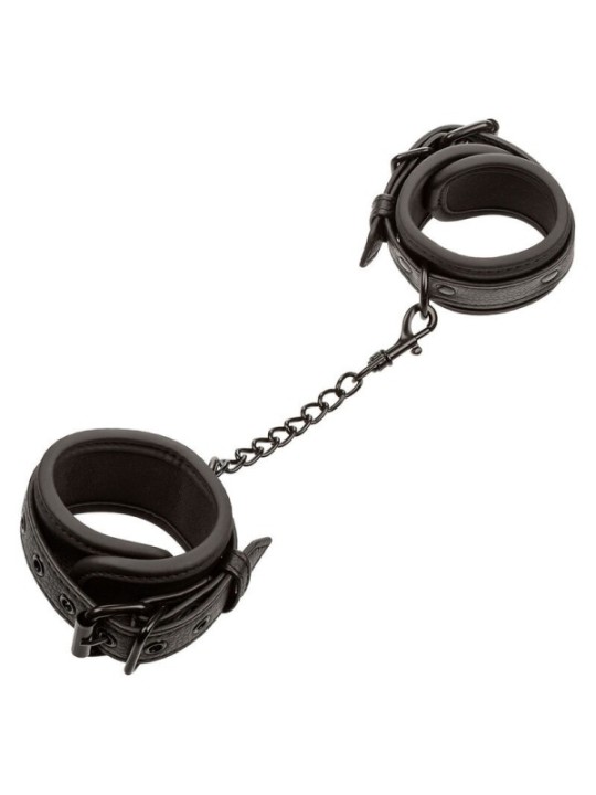 CALEXOTICS - NOCTURNAL POIGNETS EN CUIR RÉGLABLES NOIRS