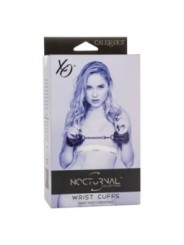 CALEXOTICS - NOCTURNAL POIGNETS EN CUIR RÉGLABLES NOIRS