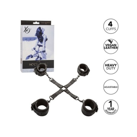 CALEXOTICS - NOCTURNAL CONNECTEUR TIE HOG CUERO AJUSTABLE NOIR