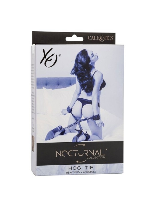 CALEXOTICS - NOCTURNAL CONNECTEUR TIE HOG CUERO AJUSTABLE NOIR