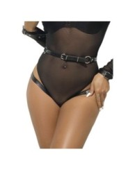 SUBBLIME - 953690 MENOTTES AVEC CEINTURE DE BONDAGE NOIRE TAILLE UNIQUE