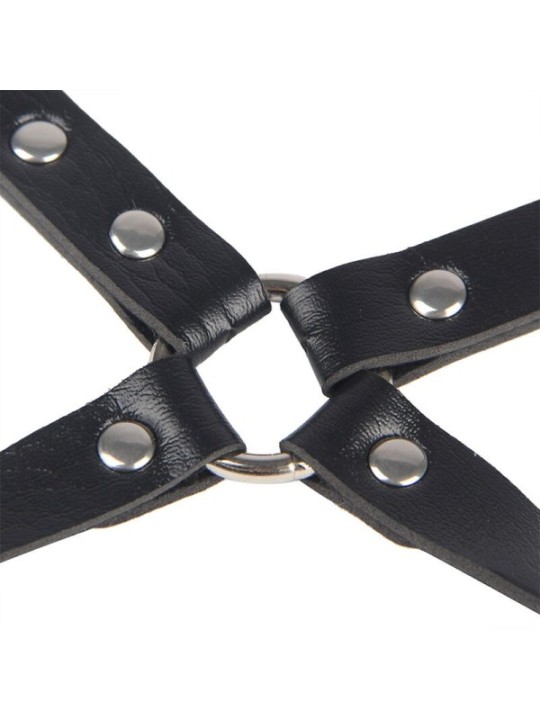 SUBBLIME - 953690 MENOTTES AVEC CEINTURE DE BONDAGE NOIRE TAILLE UNIQUE