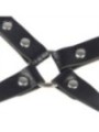 SUBBLIME - 953690 MENOTTES AVEC CEINTURE DE BONDAGE NOIRE TAILLE UNIQUE