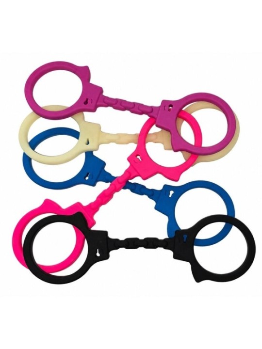 DIABLO PICANTE - MENOTTES EN SILICONE NOIRES