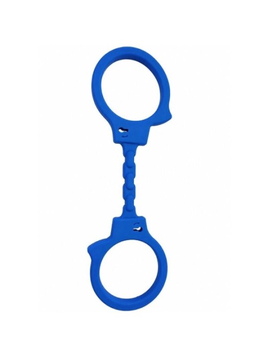 DIABLO PICANTE - MENOTTES EN SILICONE BLEUES