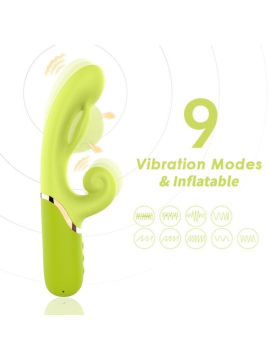 ARMONY - INFLABLE POINT A STIMULATEUR VIBRATEUR VERT