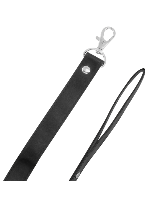 DARKNESS - COLLIER DE POSTURE AVEC CHAÎNE EN CUIR