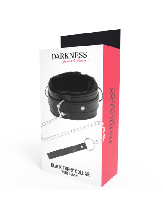 DARKNESS - COLLIER DE POSTURE CONFORTABLE AVEC CHAÎNE EN CUIR