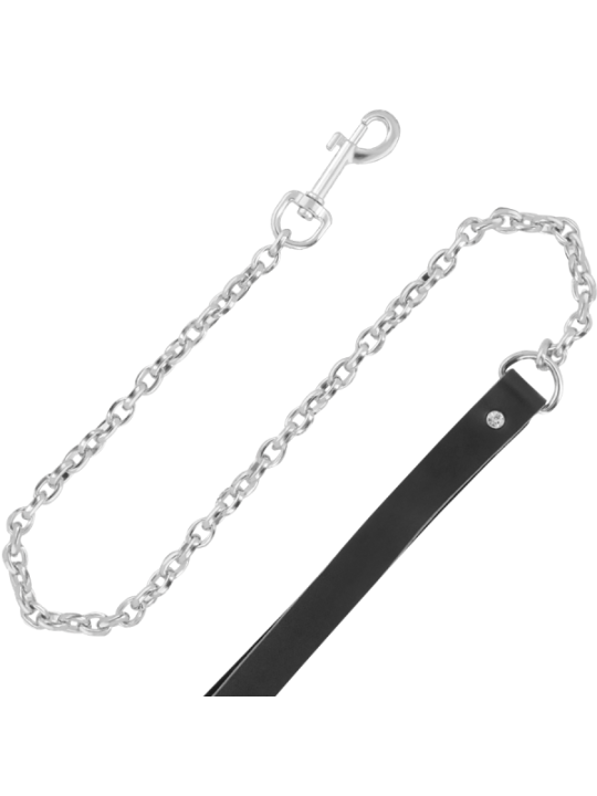 DARKNESS - COLLIER EN CUIR DE HAUTE QUALITÉ AVEC LAISSE
