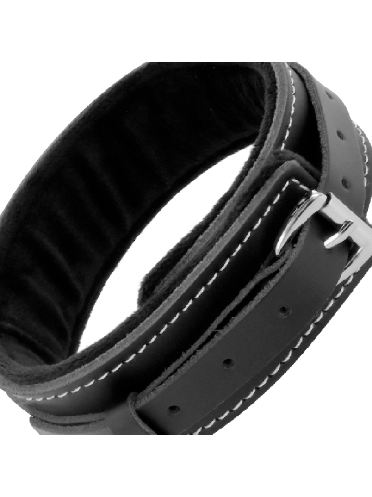 DARKNESS - COLLIER EN CUIR DE HAUTE QUALITÉ AVEC LAISSE