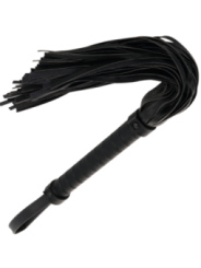 DARKNESS - FOUET DE BONDAGE NOIR 42CM CUIR