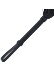 DARKNESS - FOUET DE BONDAGE NOIR 42CM CUIR