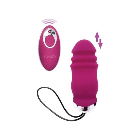TOYJOY - HAPPINESS SUNN SIDE UP AND DOWN VIBRATEUR FUCHSIA TÉLÉCOMMANDE